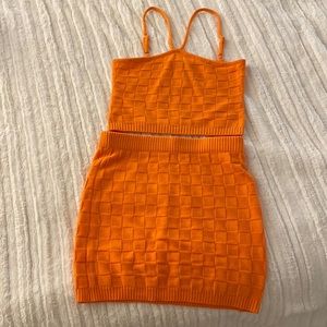 Orange checker set